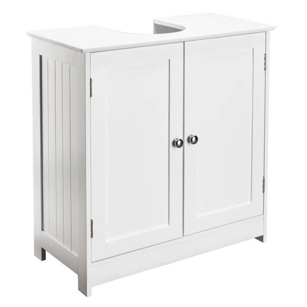 Evideco Non Pedestal Under Sink Storage Vanity 2 Doors Elements